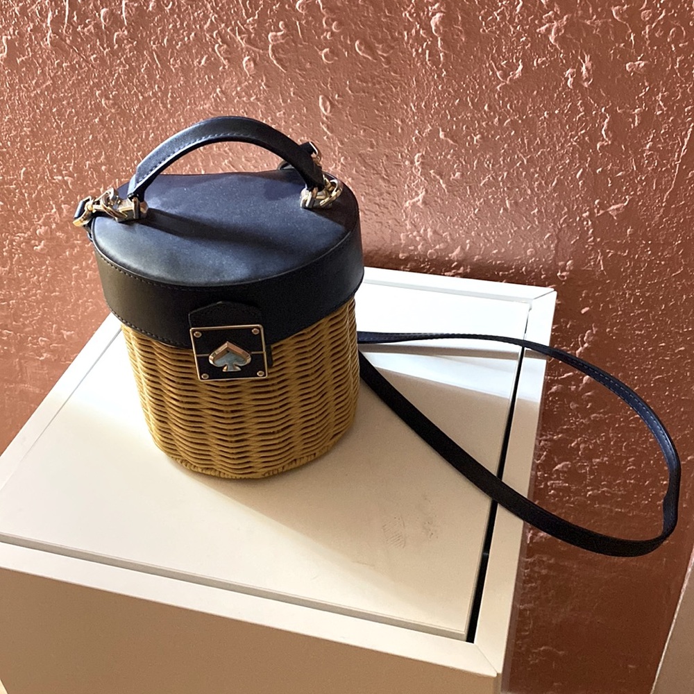 Kate spade rattan tote